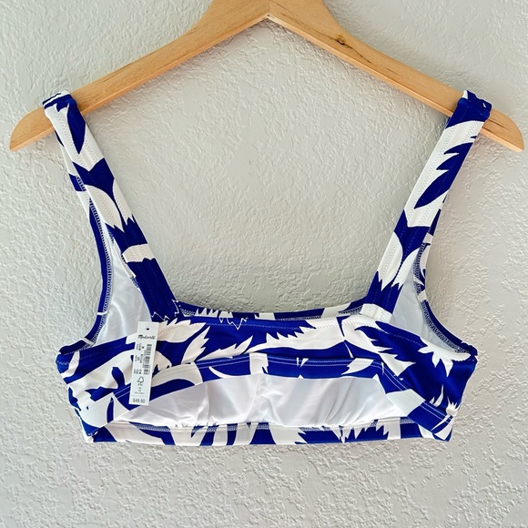 Madewell Blue Floral Second Wave Balconette Women’s Bikini Top - Picture 5 of 6